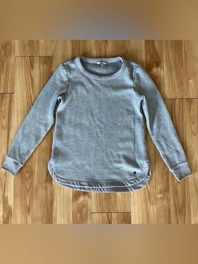 Ll Bean Signature Waffle Boatneck longsleeve pullover